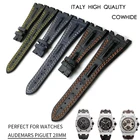 Ремешок для часов из натуральной воловьей кожи, 28 мм, высококачественный ремешок для часов, складная пряжка, подходит для аксессуаров для часов audemar PIGUET