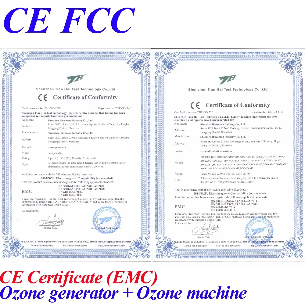 Pinuslongaeva CE EMC LVD FCC 8 Гц/ч кварцевый генератор озона тип набор средство для удаления