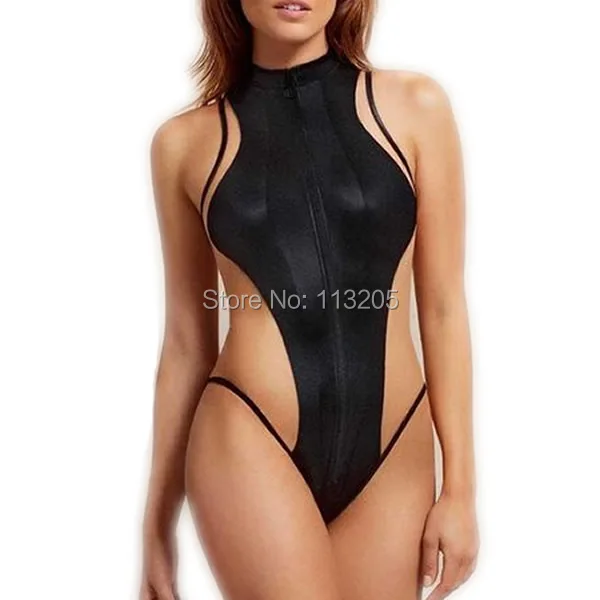 2017 Черный цвет полиэстер женский купальник с вырезами Ретро цельный Сетчатый