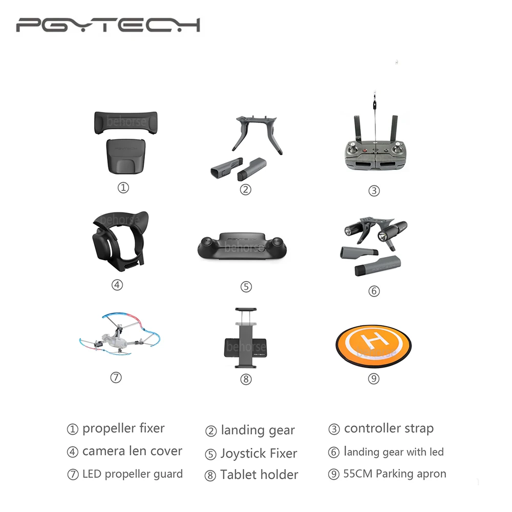 9 типов опций PGYTECH DJI Mavic Pro Аксессуары контроллер планшет держатель Пропеллер