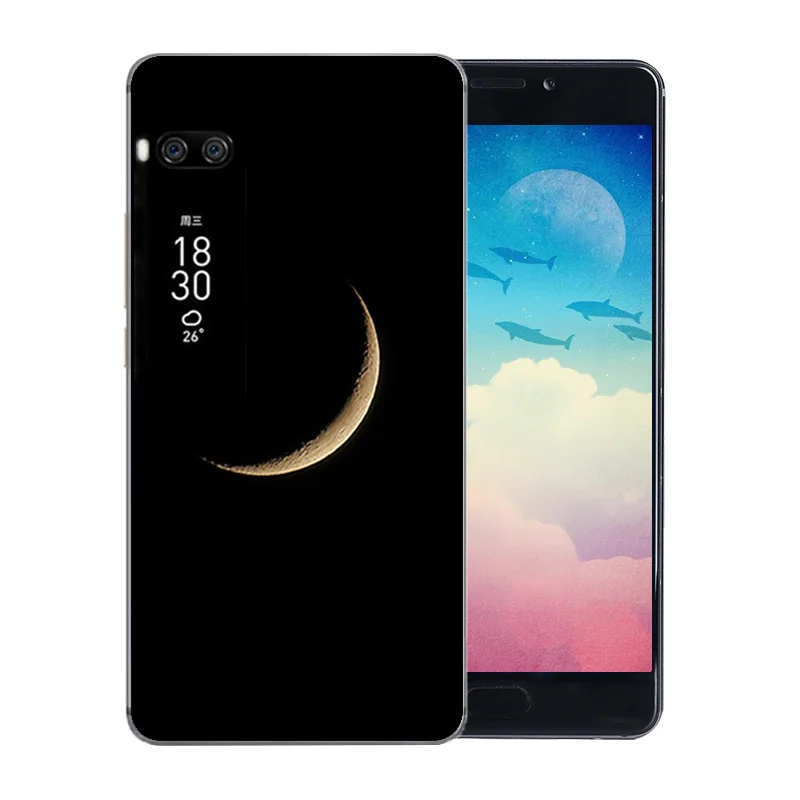 5 7-дюймовый силиконовый чехол для телефона Meizu Pro 7 Plus из ТПУ с рисунком