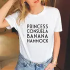 Женская футболка с гамаком в виде банана, летняя футболка