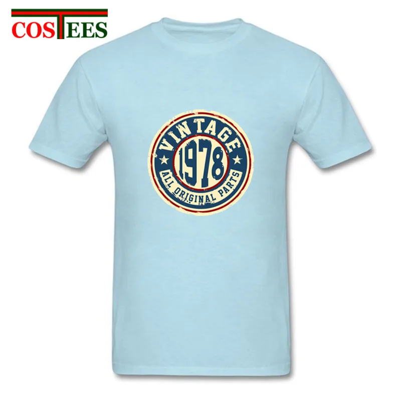18 Camisetas Ретро Классический 40-й подарок на день рождения Винтаж 1978 все оригинальные части футболки мужские повседневные Удобные Хлопковые футболки на заказ - Цвет: 18