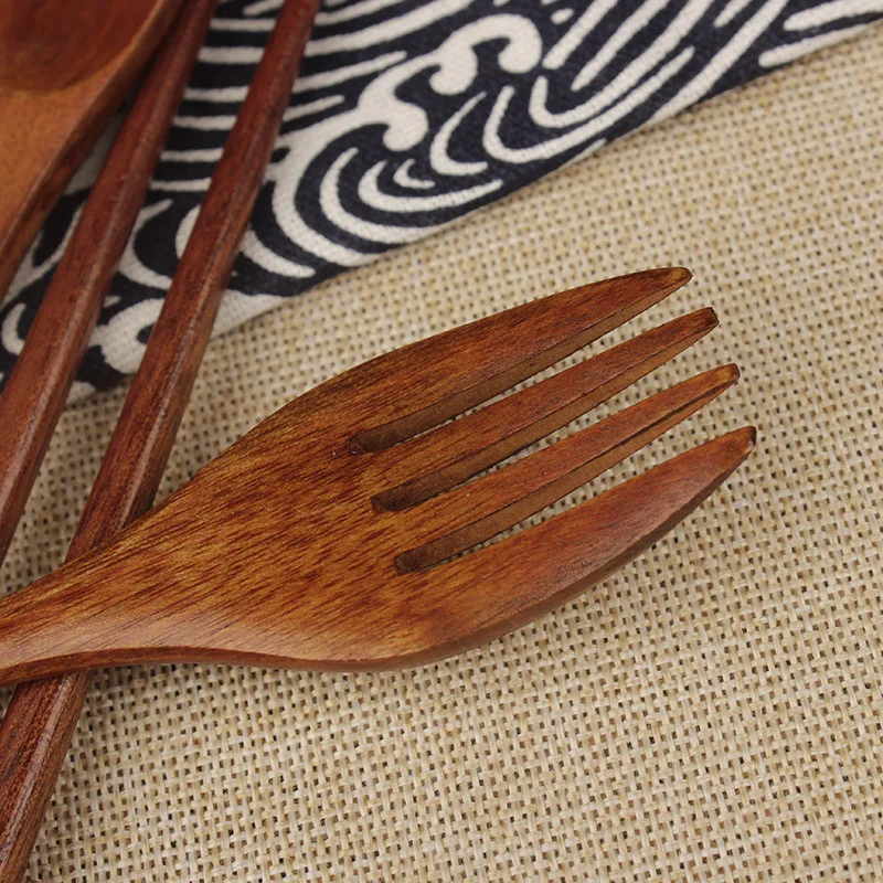 Посуда высокого качества корейские наборы посуды ручной работы деревянный набор