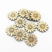 1000pcs 20mm wood sunflowers embellishments confetti crafts chips natural wedding decorations scrapbooking cardmaking diy crafts