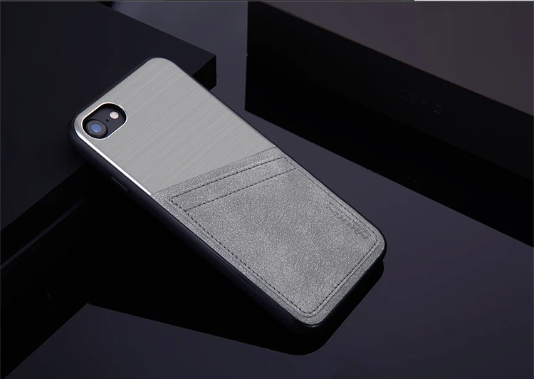 NILKIN для iphone 7 чехол NILLKIN Стильный комбинированный ретро кожаный+ Матовый металлический слот для карт задняя крышка для телефона для Apple iphone 7