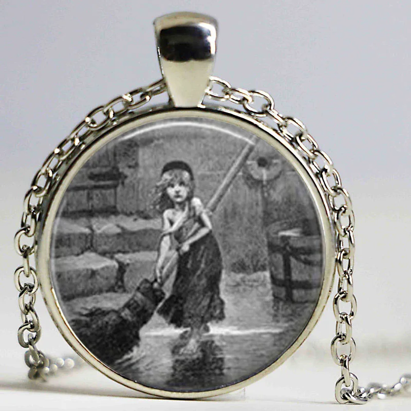 Оптовая продажа Les ожерелье &quotОтверженные&quot я видел сон с цитатой стеклянный