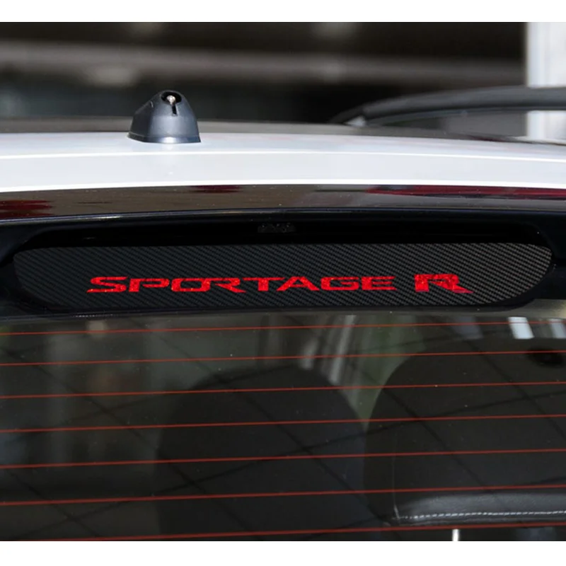 Автомобильный стоп светильник сигнал из углеродного волокна 3D наклейка s