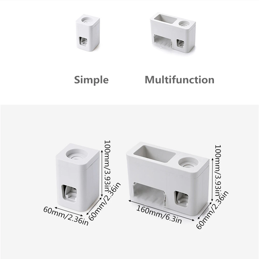 

1Pc Automatic Toothpaste Dispenser Toothpaste Squeezer Out Wall Mount Bathroom Accessories Toothbrush Holder Set Family Set