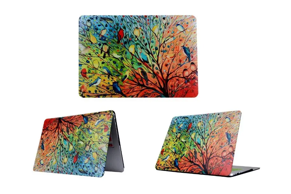 Ультратонкий легкий пластиковый жесткий чехол из искусственной кожи с покрытием