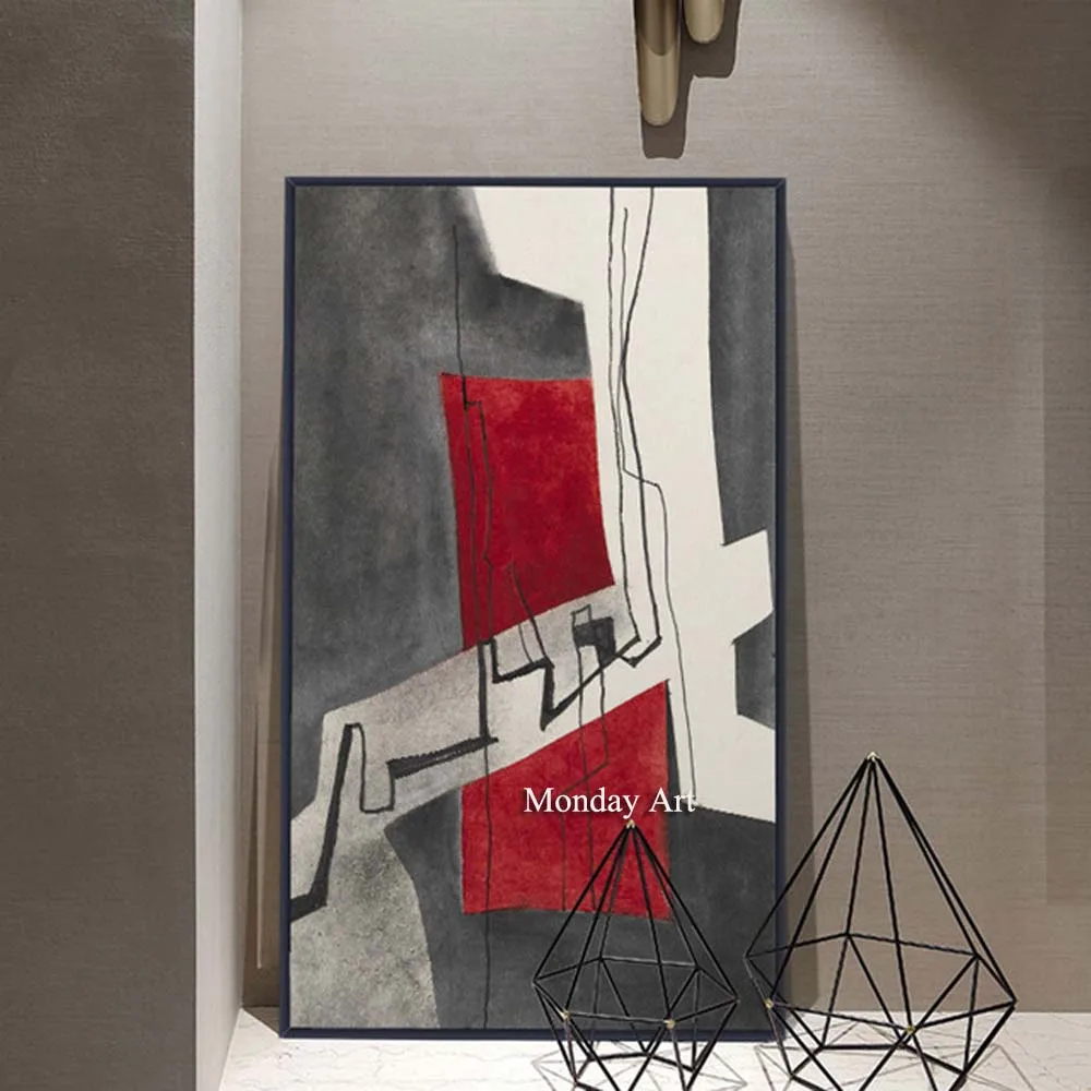 

Hand Painted Abstract Oil Painting Quardro Modern Picasso Canvas Painting Wall Art Picture Painting for Living Room Wall