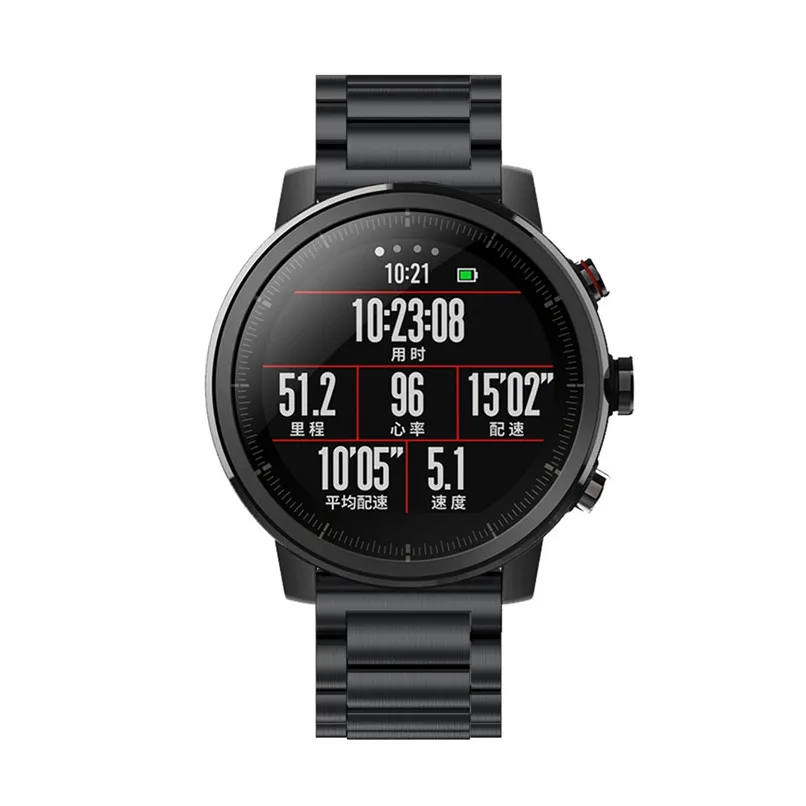 For Xiaomi Huami Amazfit Stratos 2 Strap Bracelet Smart Watchband 22MM Stainless Steel Wristband for Pace Accessories |