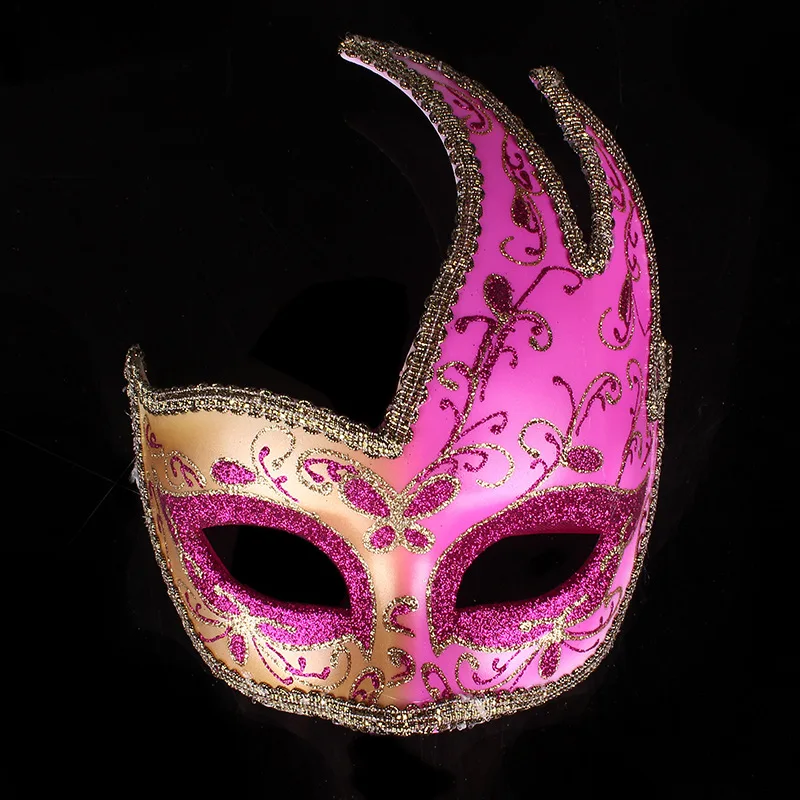 GNHYLL новая золотая Маскарадная маска Mardi Gras Note маска для женщин Венецианская маска Половина лица Венецианский шар маска для Хэллоуина Рождество