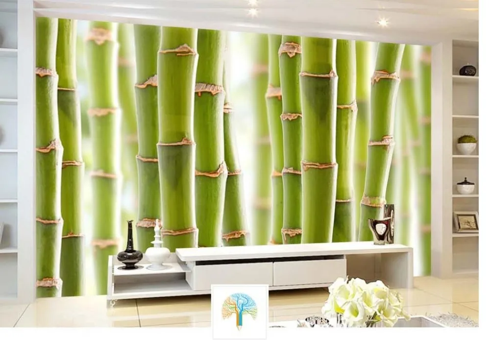 3d обои для комнаты бамбуковые фоновые настенные фрески на заказ фото обои|3d wallpaper