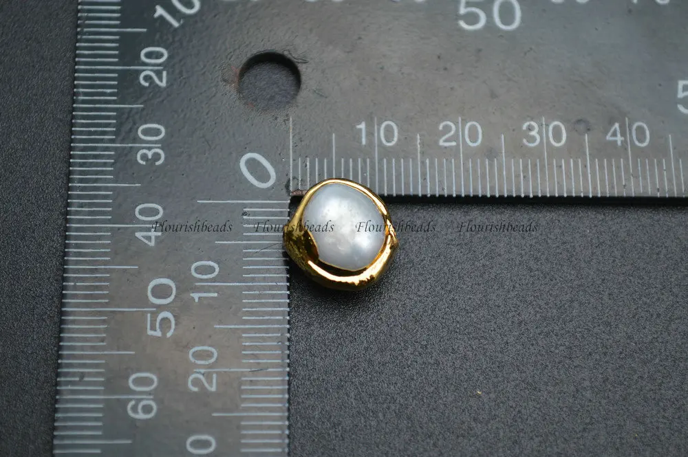 Гранулы для картофеля с антивыцветающим золотым покрытием натуральный белый