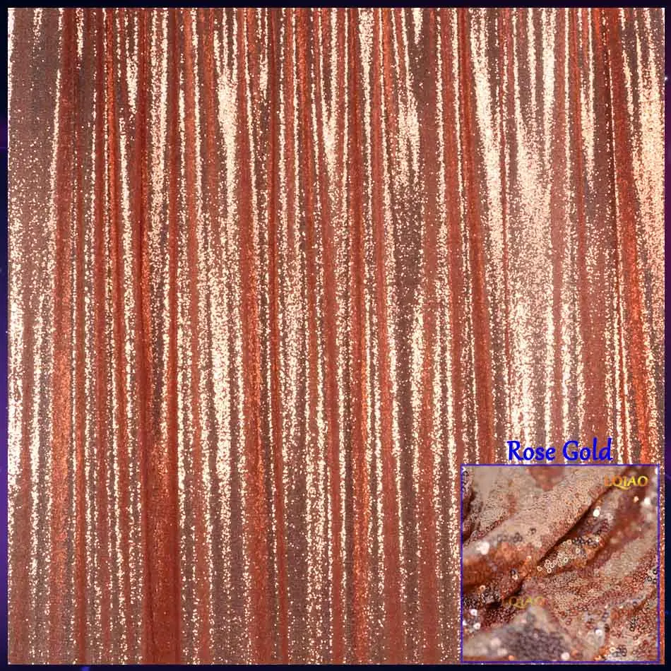 Rose Gold 10x10FT розовое золото/шампанское блесток ткань фон свадебные фото стенд фоны для фотостудии/вечерние/Рождественский Декор - Цвет: Rose Gold