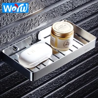 weyuu toilet stainless steel soap dish wall mount bathroom square lengthened soap dish bath products storage rack