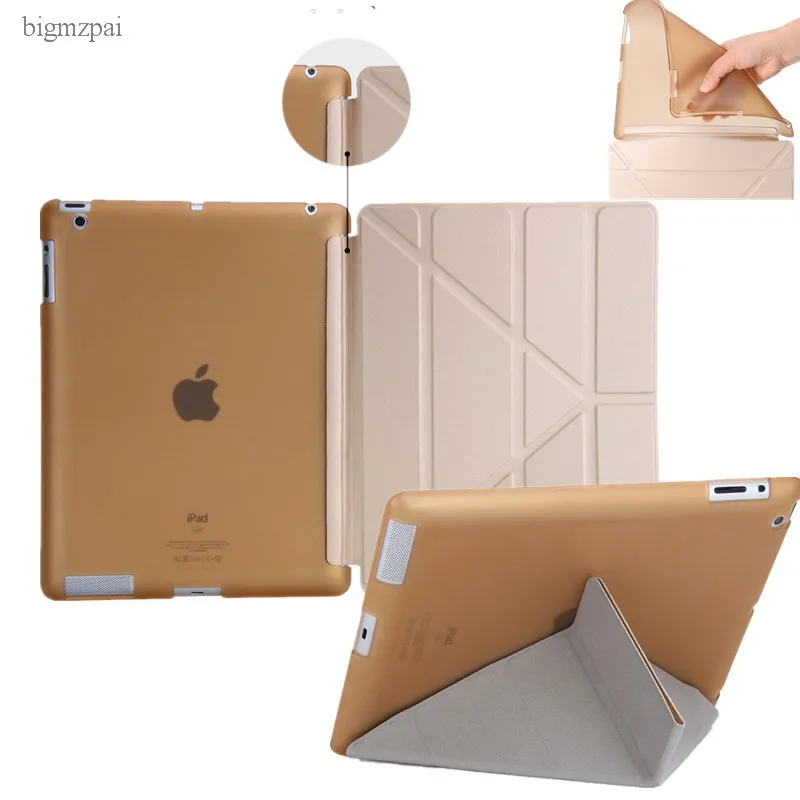 Чехол для ipad 2/3/4 ультра тонкий из искусственной кожи подставка мягкая задняя крышка 6 раза флип смарт-чехол для apple ipad mini 1/2/3 стол чехол мини