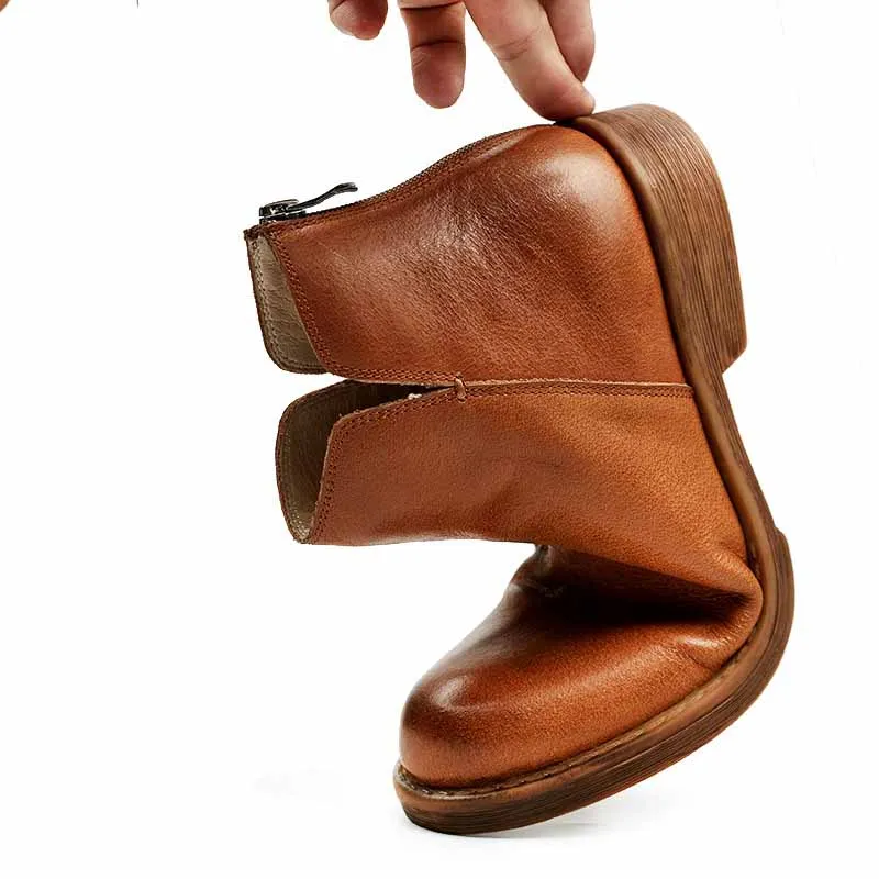 

Genuine Leather Riding boots men's cowhide Chelsea boots men cowboy boots mens all-match cowhide autumn winter male dress boots