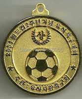 wholesale large golden sports soccer medallion challenge coin cheap custom football medals hot sales sport medals