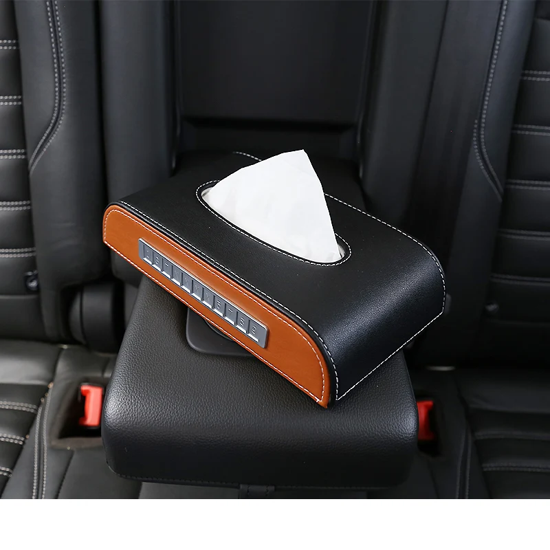 product picture 1 Lsrtw2017 автомобильный Стайлинг автомобиля внутренняя коробка с одноразовыми салфетками для Ford Kuga ESCAPE 2013 - Название цвета: product picture 1