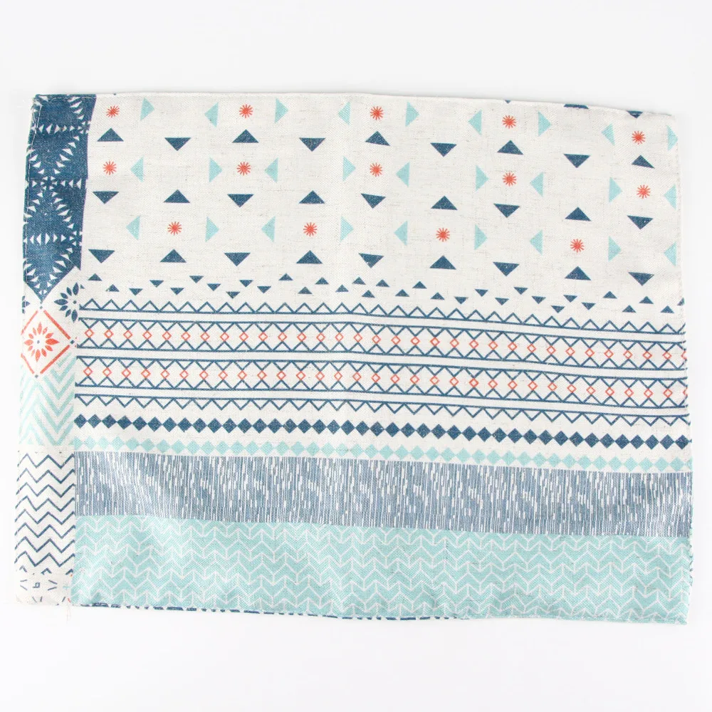 Коврик для столовых приборов из хлопка и льна с принтом теплоизоляционный коврик