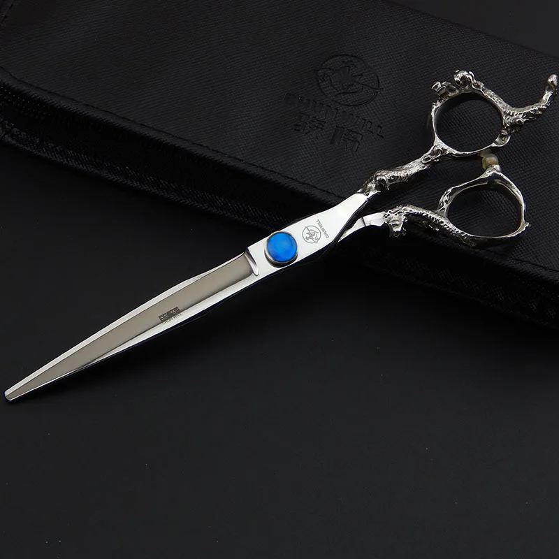 

7inch Dragon Handle Professional Hairdresser's Scisors Barber Knife Professional Haircutting Kit Barber Supplies Shears