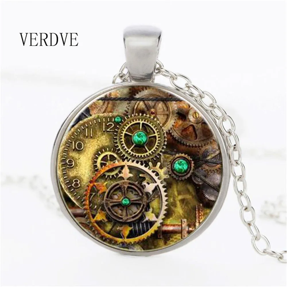 VERDVE Лидер продаж Ретро Хрустальное стекло сплав ювелирные изделия стимпанк