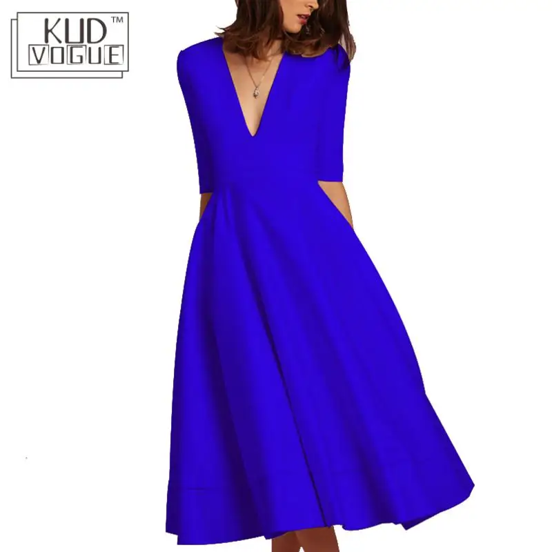 Винтажное осеннее платье для женщин плюс размер сексуальное повседневное