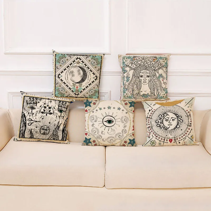Таро печатная Наволочка Декор детское кресло для автомобиля дивана декоративная