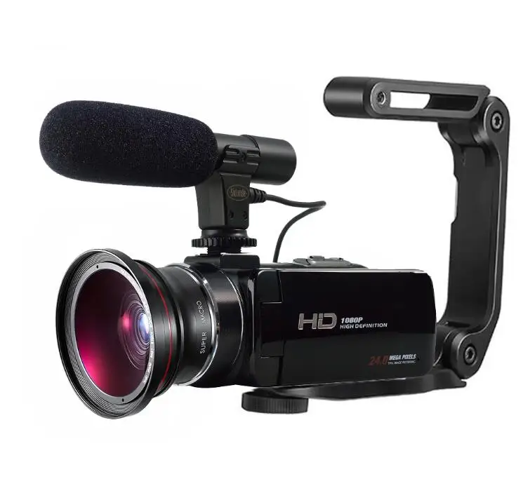 add all Цифровая видеокамера full hd 1080P HDV-Z20 wifi профессиональная видеокамера с 3," сенсорным экраном 16x цифровым зумом - Цвет: add all