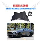 2 шт.компл. декоративные наконечники из углеродного волокна для заднего бокового крыла Ford Mustang Coupe 2-Door 2015-2017, наклейки на багажник автомобиля