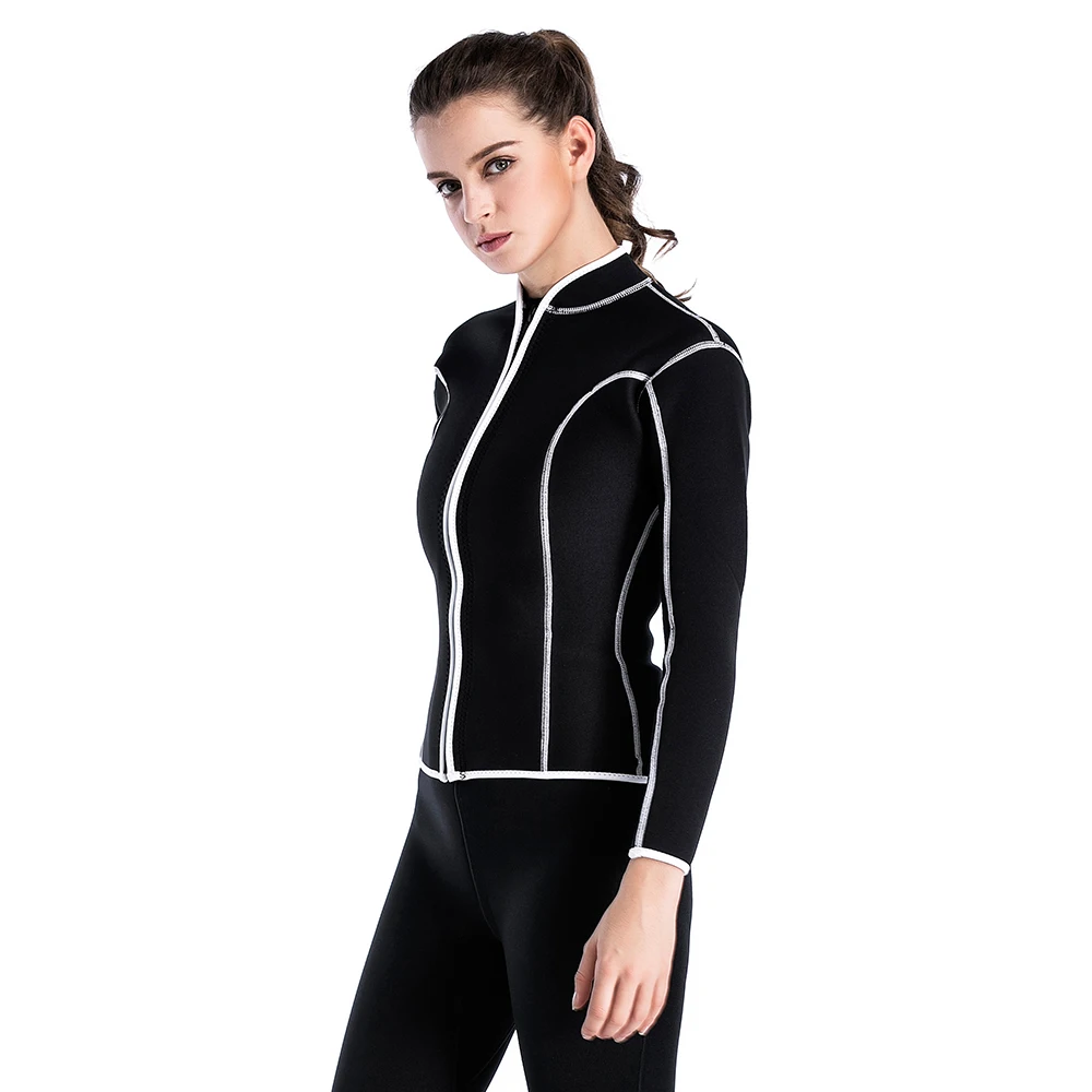 

2MM Neoprene Jacket Swimwear Women Diving Suit Tops Swimsuit Wetsuits Scuba Surfing Sailing Clothing
