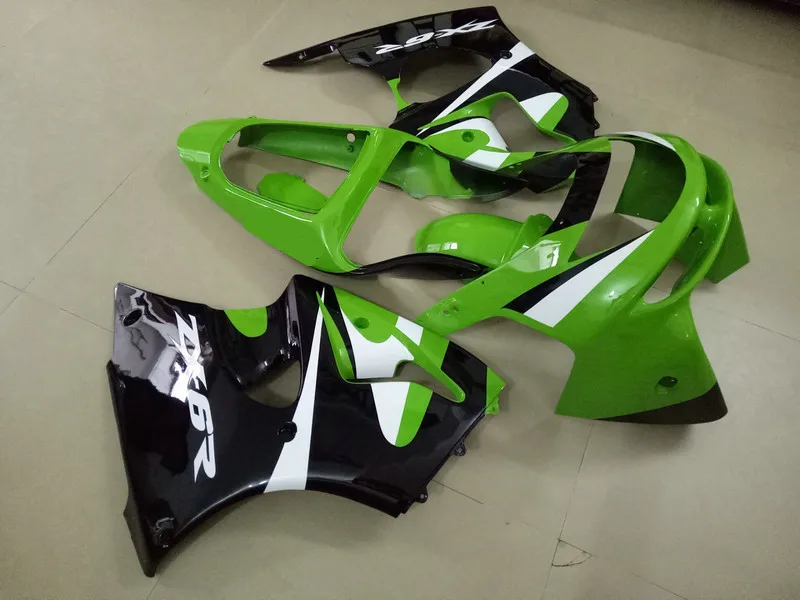 Набор обтекателей мотоцикла для KAWASAKI Ninja ZX6R 98 99 ZX 6R 1998 1999 zx6r ABS Зеленый Белый Черный