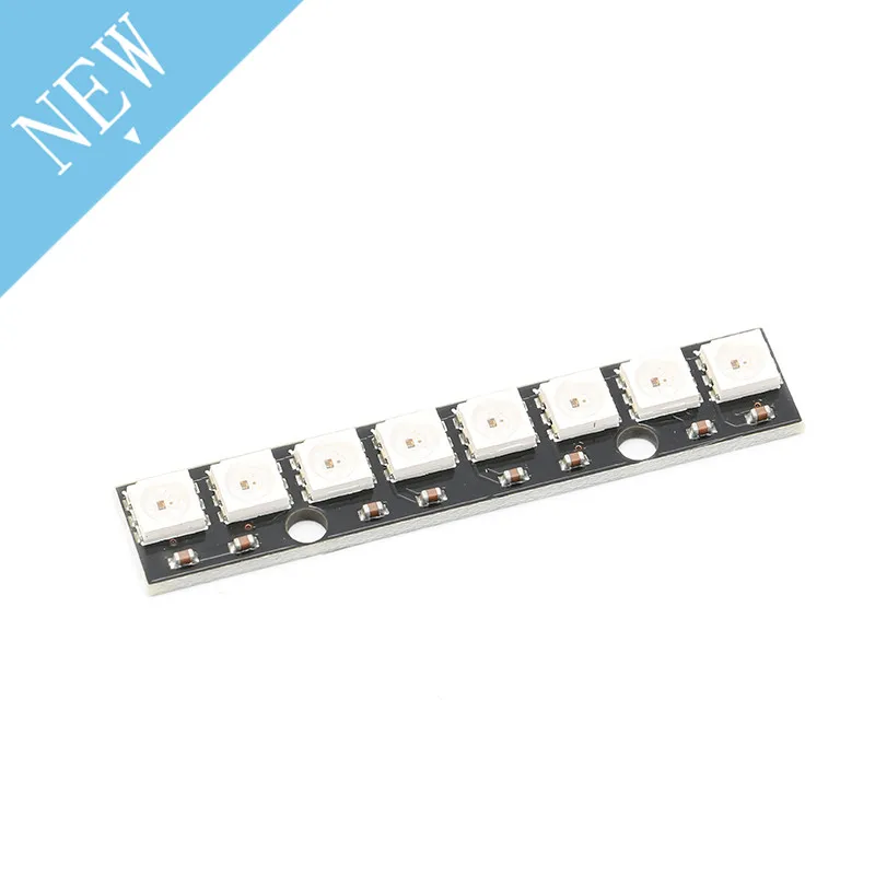 8 канальный WS2812 5050 RGB светодиодный светильник встроенный полноцветный движущаяся