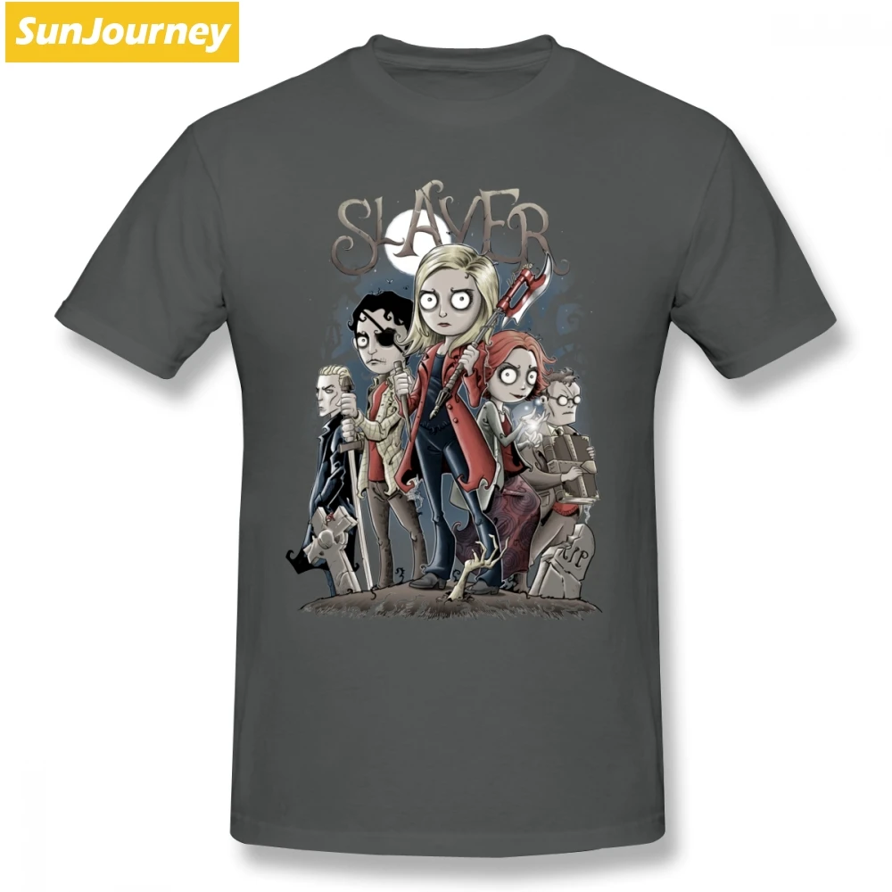 Buffy The Vampire Slayer, Мужская футболка, новинка, для отдыха, негабаритных размеров, хлопок, Crewneck, футболки с коротким рукавом - Цвет: Бежевый