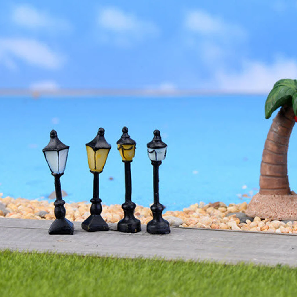 Уличный светильник квадратный 1 лампа бонсай для пейзажа кукольный домик