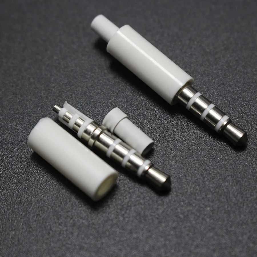 2 шт./лот 3 5 мм штекер для стереогарнитуры с хвостом 3/4 полюса аудио Адаптер разъем