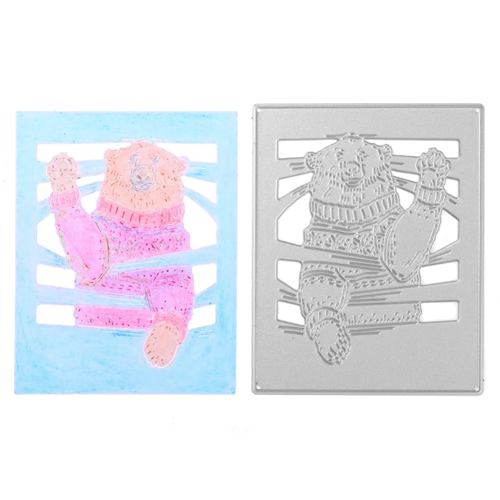 Затвор закрытый в форме животного рамка металлические штампы трафареты для