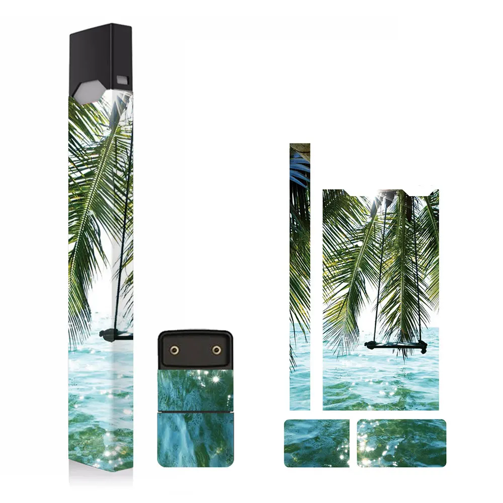 FJ0004 SHIODOKI 2 Pack Juul Skin Decal для Pax JUUL 2.5D технология ультра тонкая защитная наклейка для JUUL Wraps Cases-пейзаж - Цвет: FJ0004