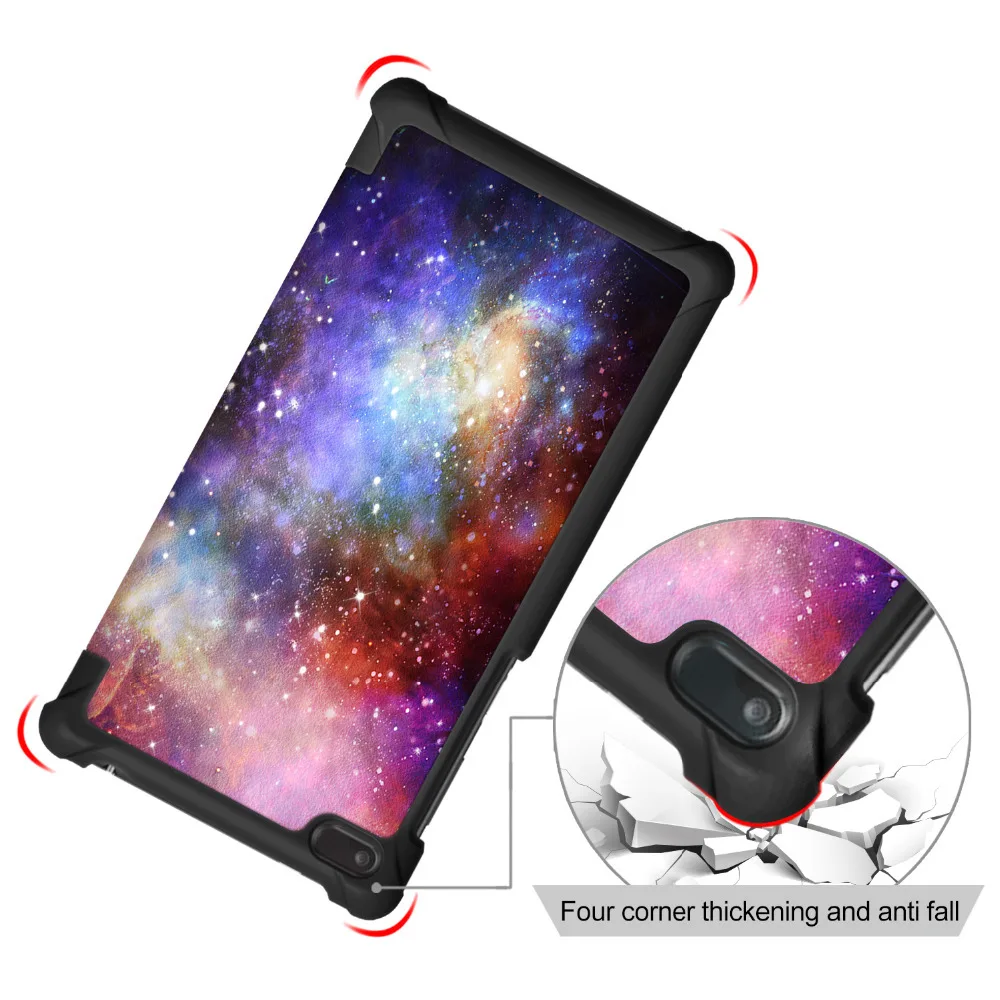 Чехол для планшета Lenovo Tab 7 TB-7504F чехол 4 TB-7504X/F/N с умным принтом кожаный подставкой