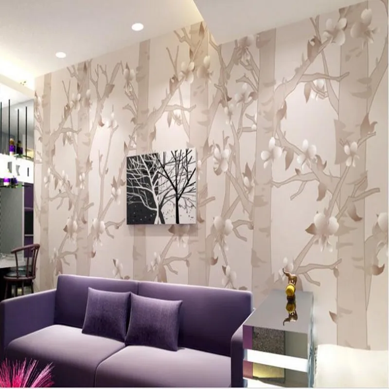 Wellyu пользовательские большие фрески Ретро лес гостиная задник для ТВ в виде обои