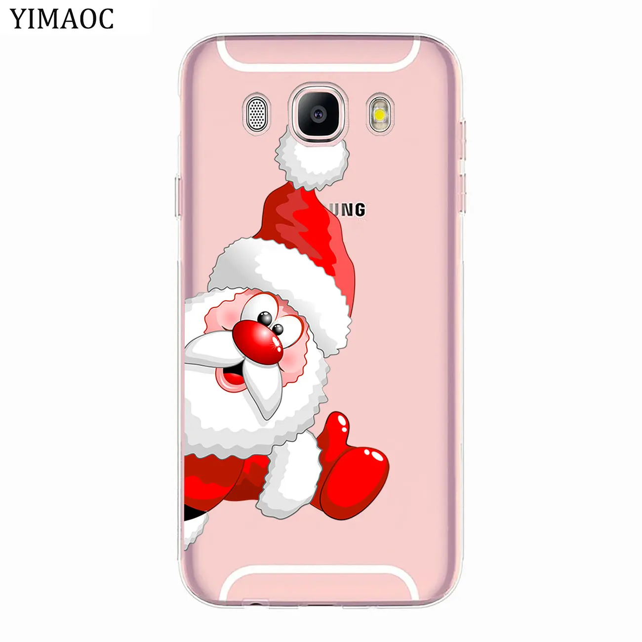 Рождественский подарок дерево Снеговик Мягкий чехол для Samsung Galaxy J8 J7 Duo J6 J5 J4 J3 2017 A2