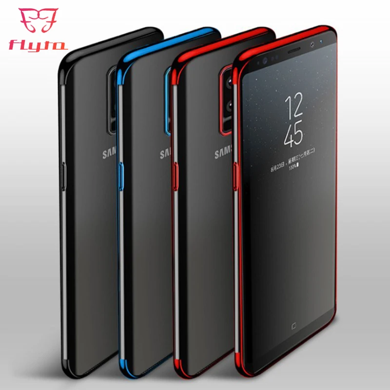 Чехол для телефона FlyTo Samsung Galaxy S9 S8 Plus силиконовый прозрачный чехол S7 Note 8 9 Edge TPU |