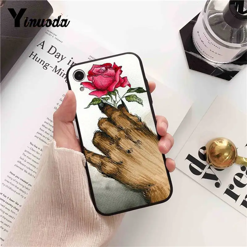 Силиконовый чехол Yinuoda Beauty and The Beast Rose для iPhone 8 7 6 6S 6Plus X XS MAX 5 5S SE XR Fundas Capa 11 pro max |