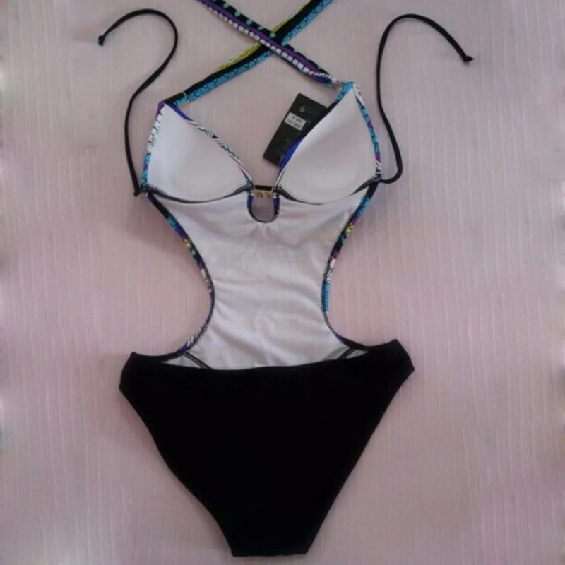 Сексуальная Богемия принт Одна деталь купальный костюм Для женщин Монокини плюс