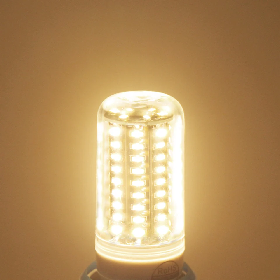 Кукурузная лампа Светодиодная E27 E14 SMD 5730 38 55 78 88 140 светодиодов e27 холодный белый 220