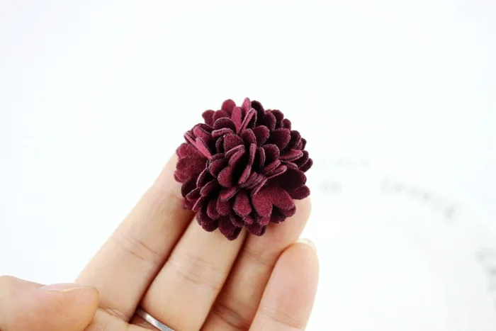 

2018 New Coming 1.4inch Felt Flower For Girls Flower Girls Hair Accessories 120pc/lot