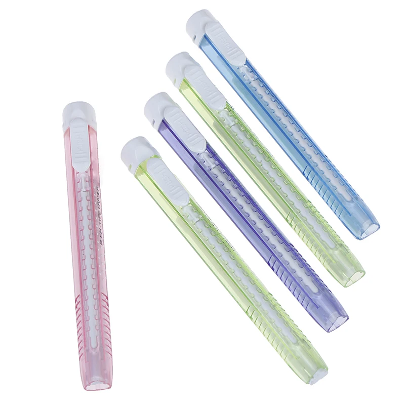 2 шт./лот креативная Механическая ручка выдвижная ластик канцелярские