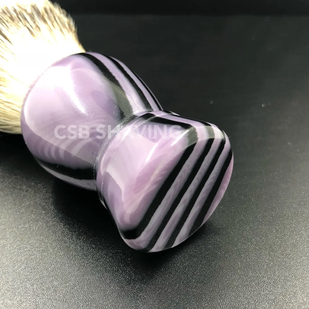 CSB Silvertip Badger Hair Shaving Brush Stripe Pattern Handle Barber Shop Salon Shave Wet Tool | Красота и здоровье